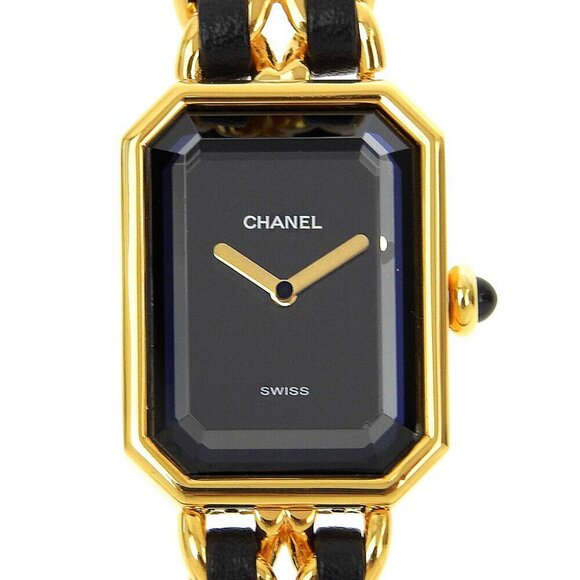 CHANEL Premiere S Watches H0001 gold/black blackDial Plated Gold/leather Q.. - Picture 9 of 9